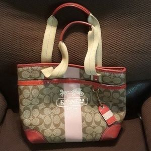 Authentic Coach handbag with matching coin purse